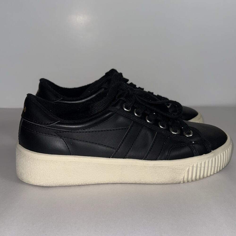 Gola Classics Women's Baseline Mark Cox all black Leather Sneakers size 8.